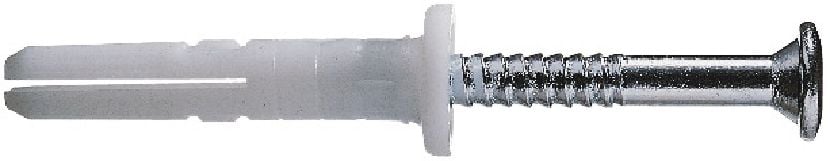 HPS-1 R Дюбель-гвоздь Экономичный пластиковый забивной анкер с коррозионностойким шурупом из нержавеющей стали A2 для использования вне помещений